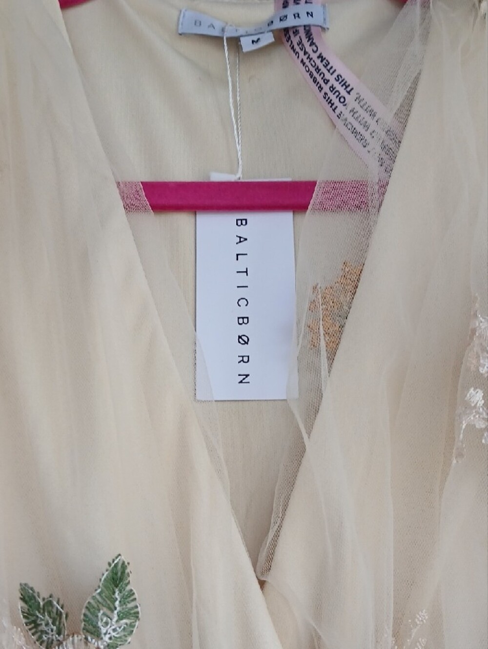 Baltic Born Cream Floral Embroidered Tiered Midi Dress - Picture 6 of 12